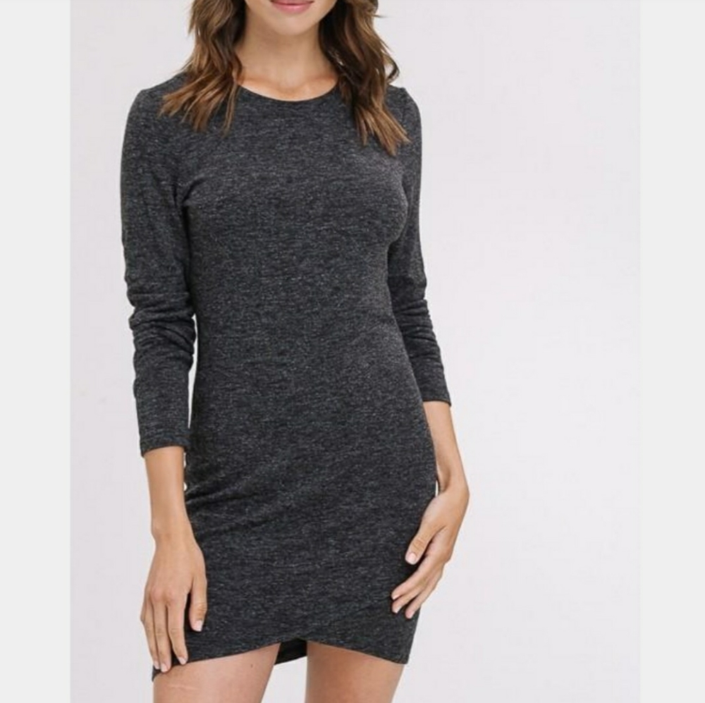 Listicle Petal Hem Knit Dress NWT
